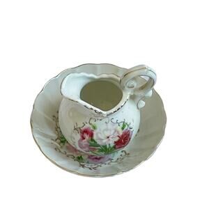 Vintage Porcelain Miniature Pitcher & Bowl Set